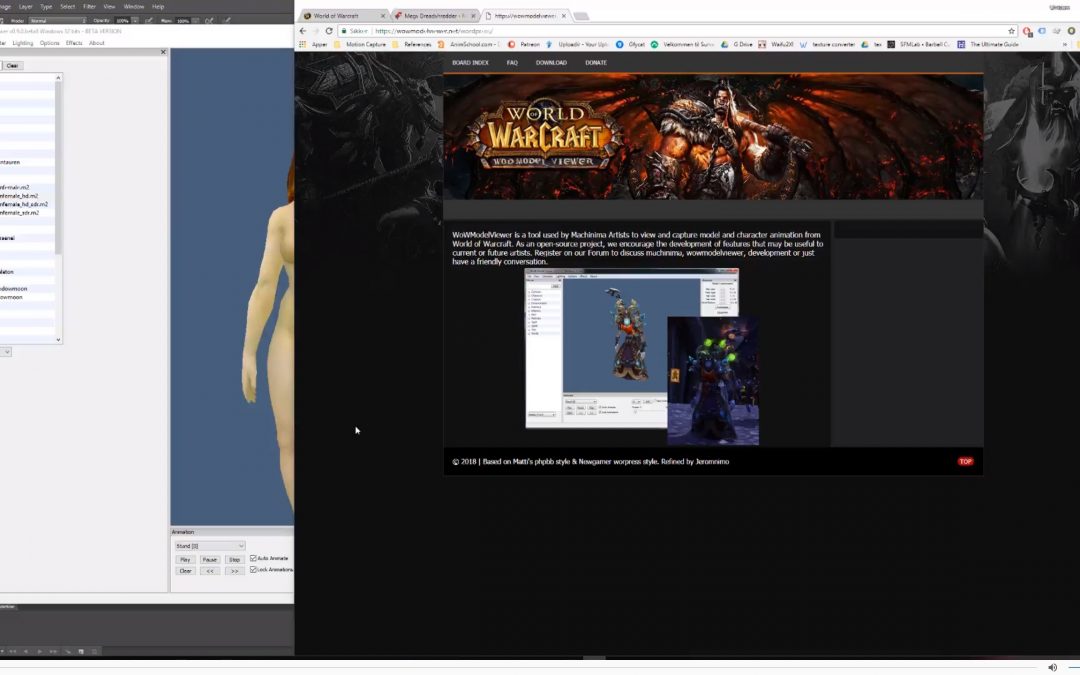 Downloading wow models